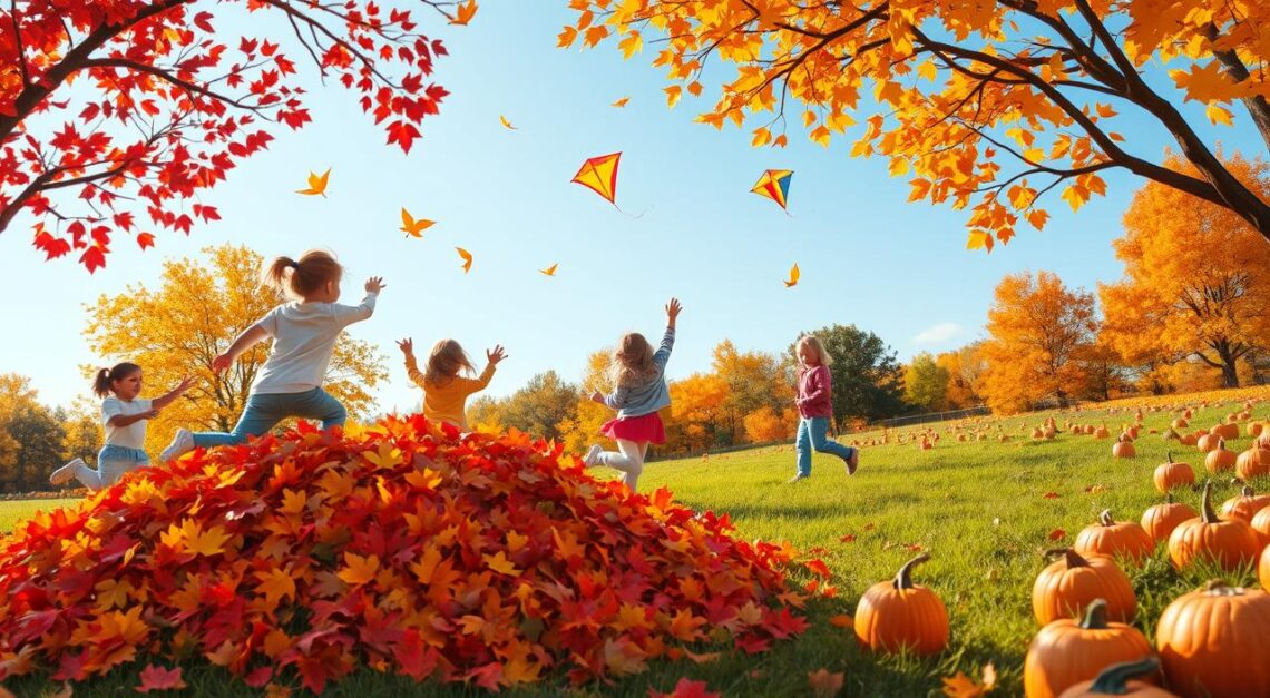 Freizeitaktivitäten für Kinder im Herbst